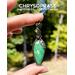 Wirewrapped Green Australian Jade Chrysoprase Pendant by Rock My Zen